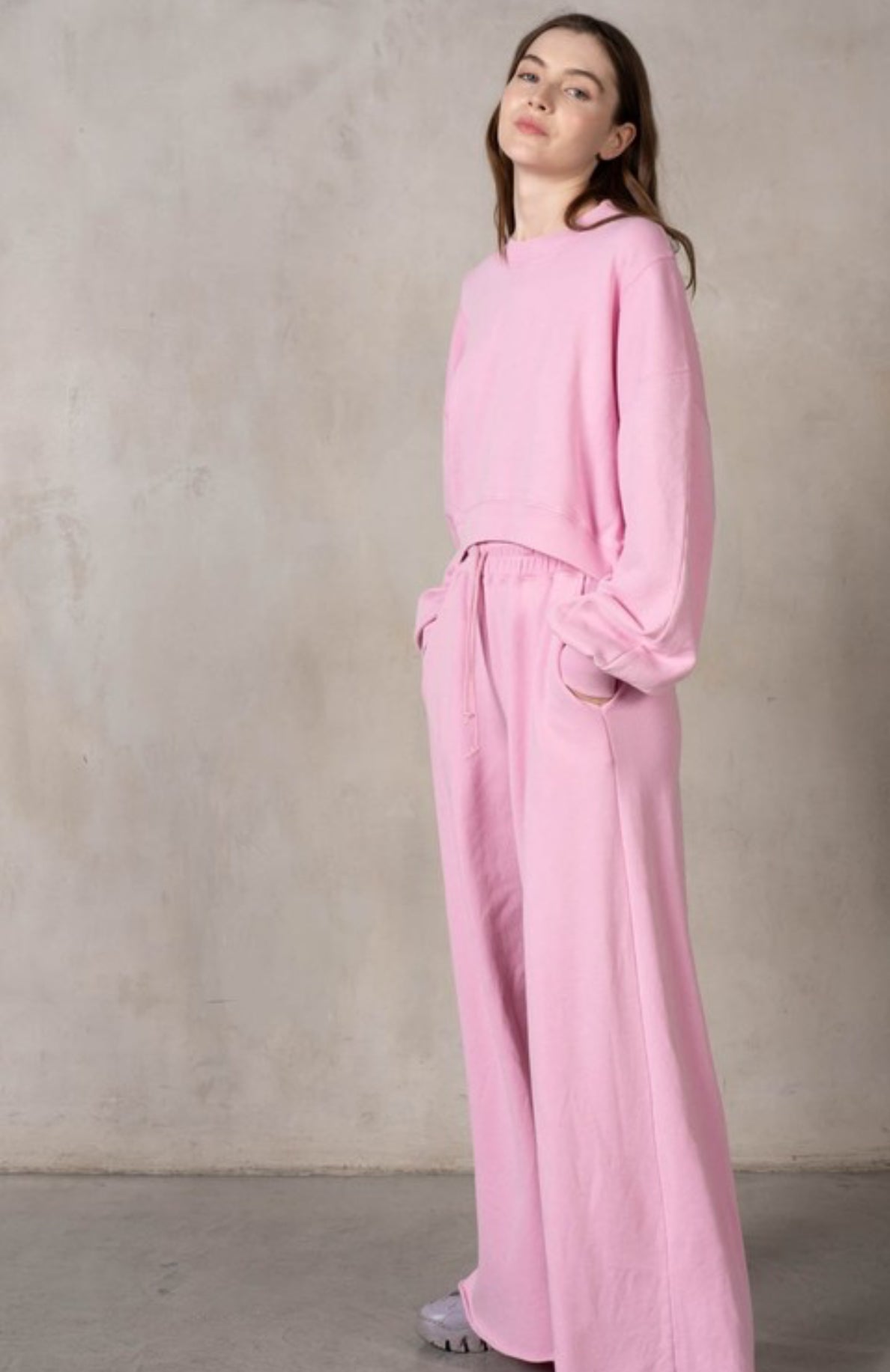 Trail Ribbed L/as Crop Set (3colors)