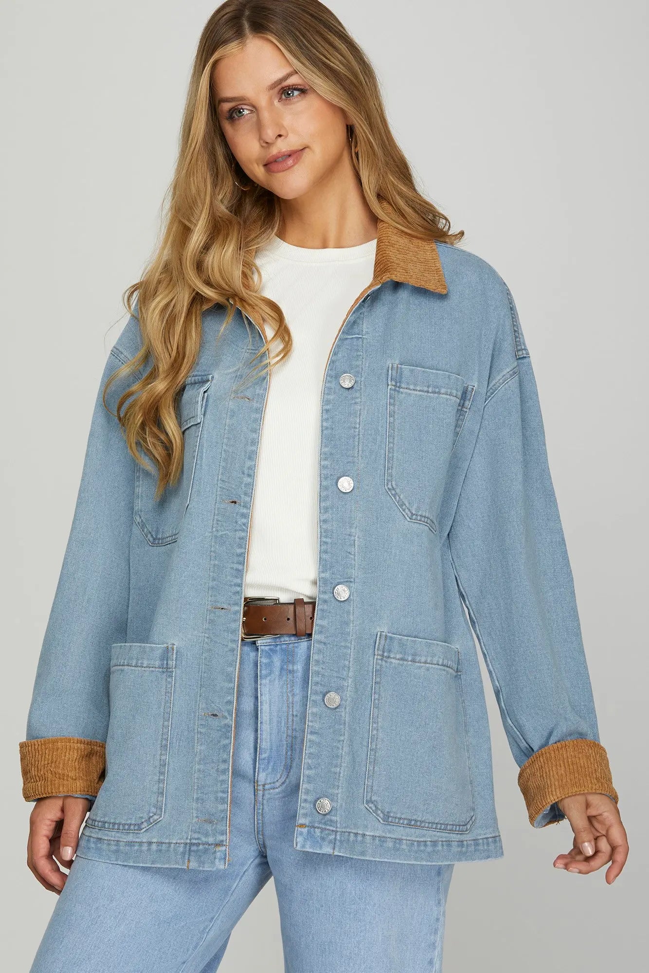 Lt Blue Barn Jacket
