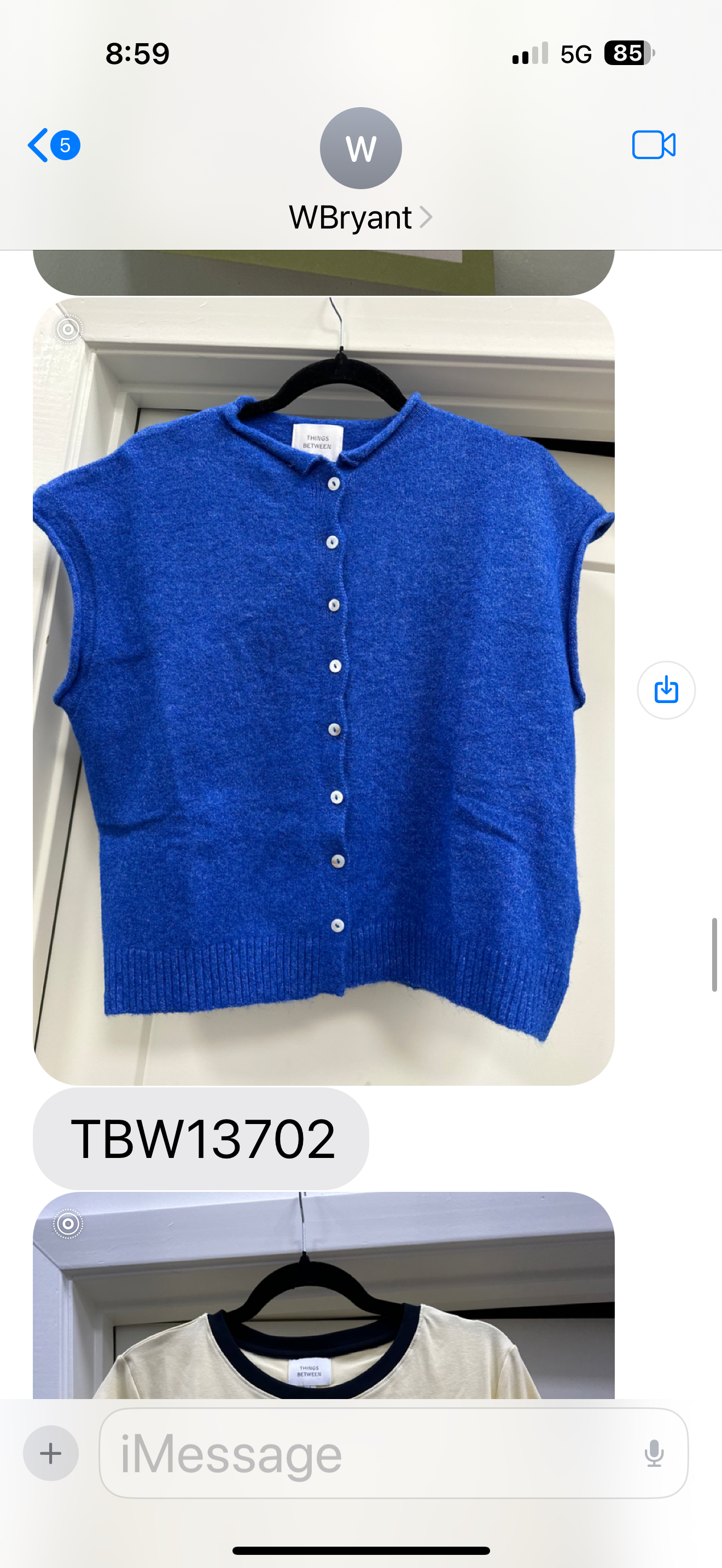 blue piper cardigan