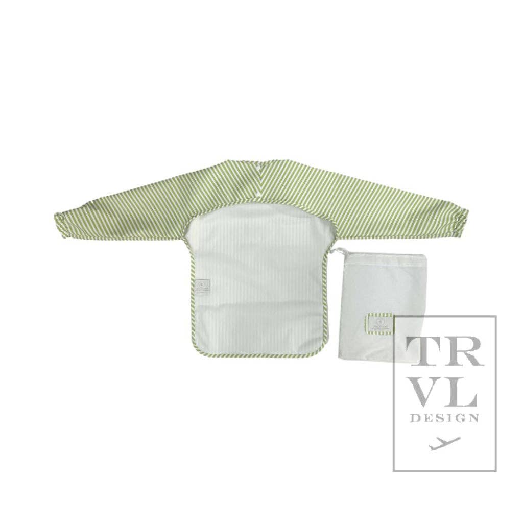 Perfect Smock Large - Pimlico Stripe Green*