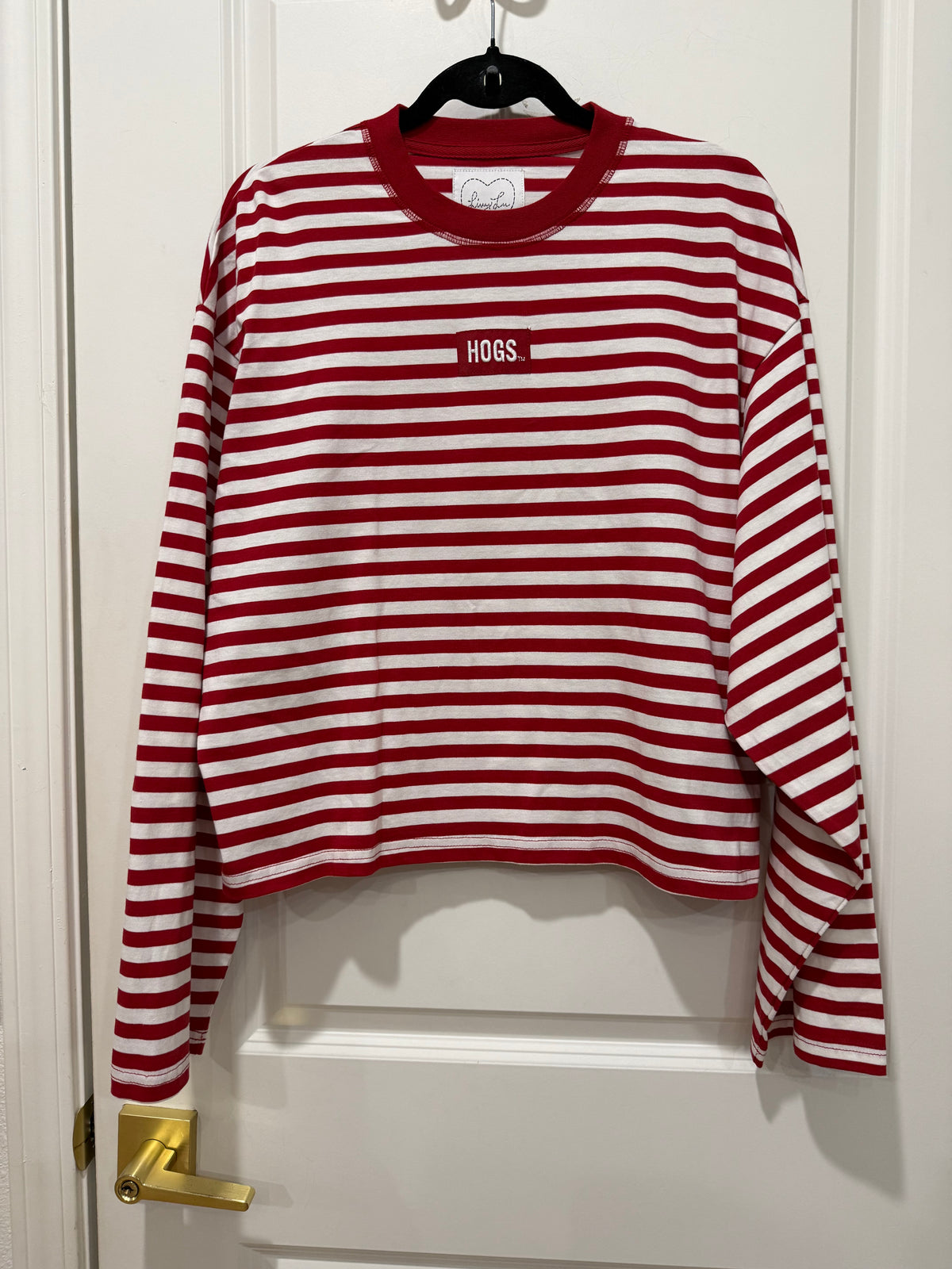 Arkansas Razorbacks Block Stitch Stripe Long Sleeve Tee