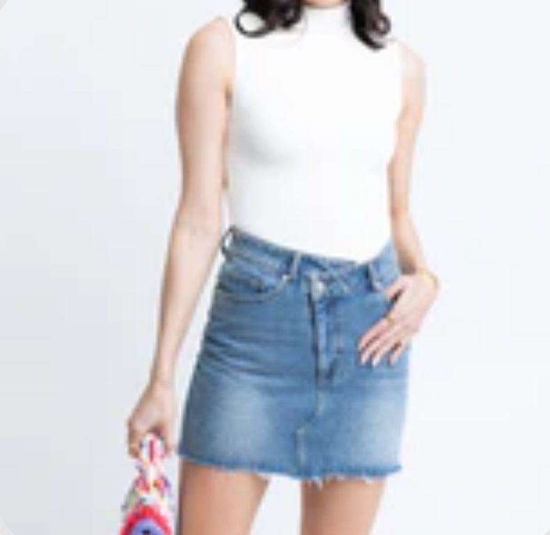 Solid Mock Knit Bodysuit by Karlie (multiple colors)