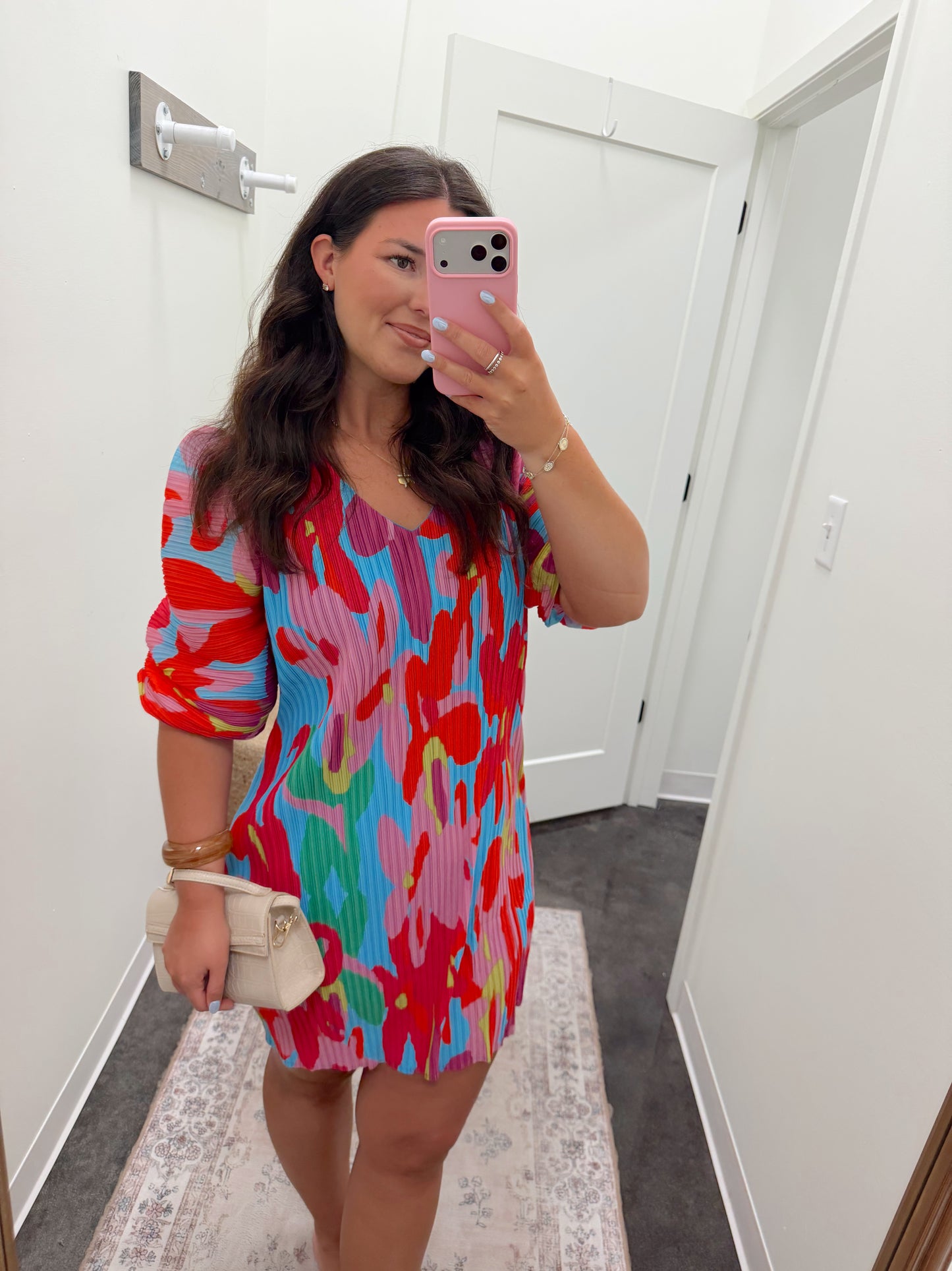 Floral Pleat Karlie Dress