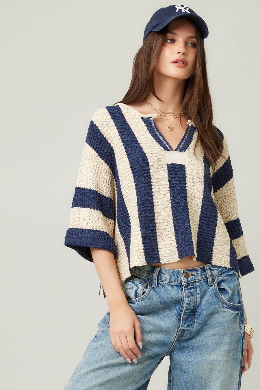 Emmy Vertical Stripe Sweater