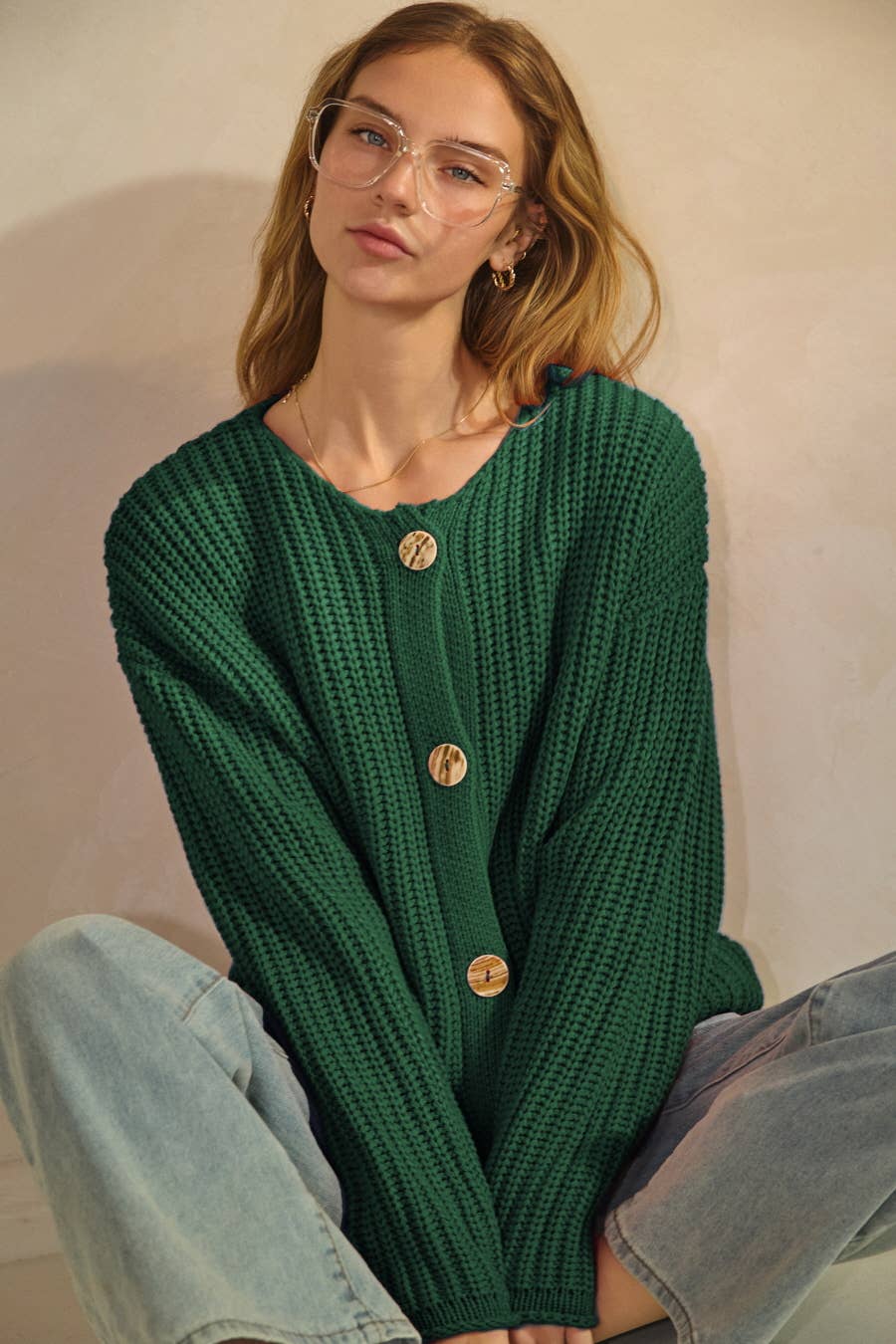 Knitted Long Sleeve Cardigan