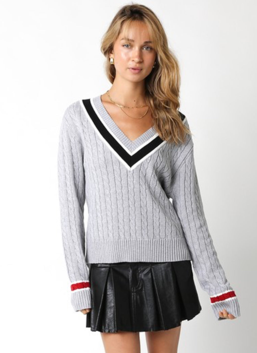 Varsity Sweater (multiple colors) *was $52 final sale