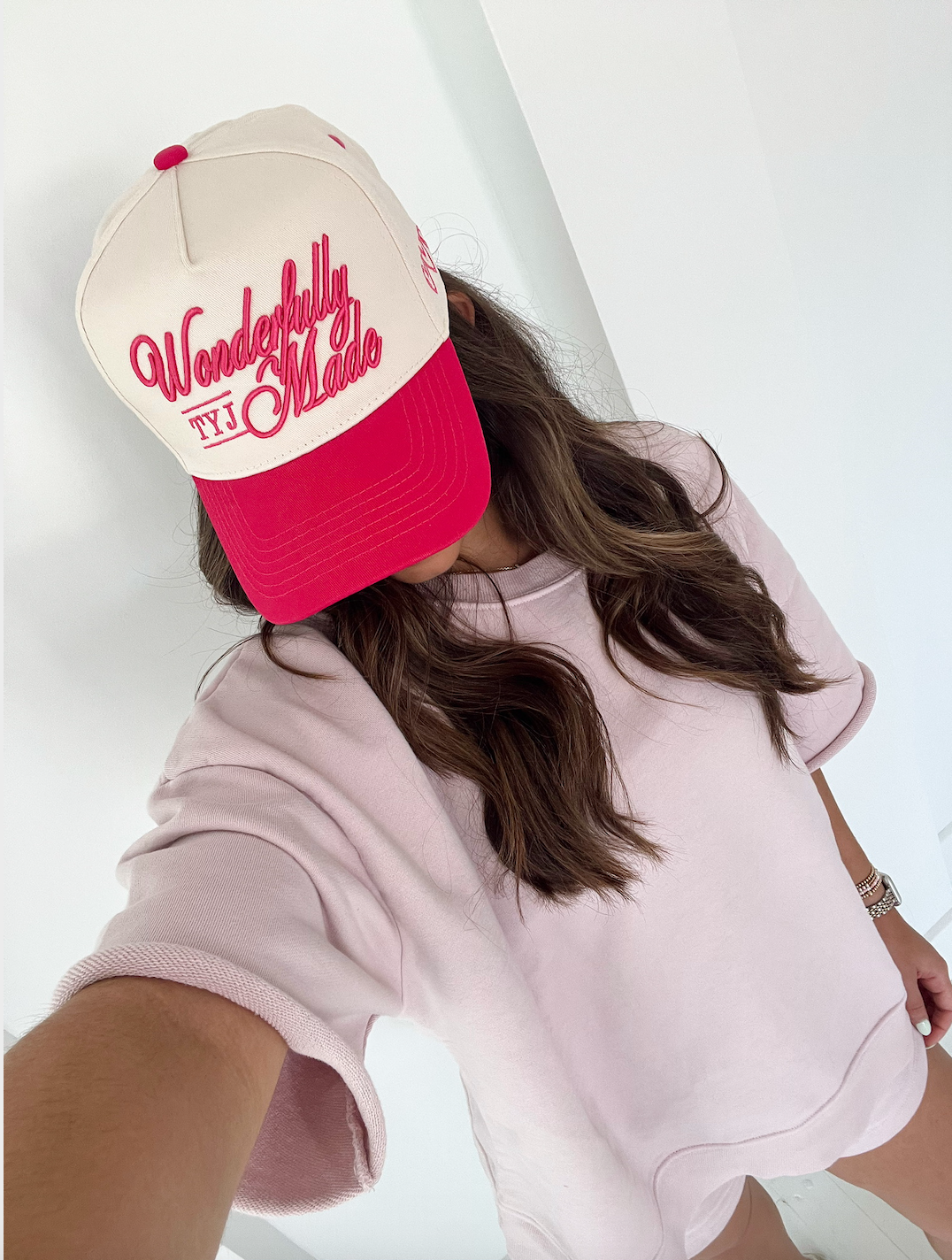 Wonderfully Made - Hot Pink Vintage Trucker Hat