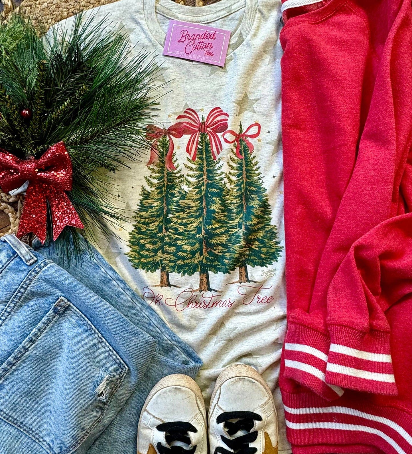 Oh Christmas Tree Bows Tee