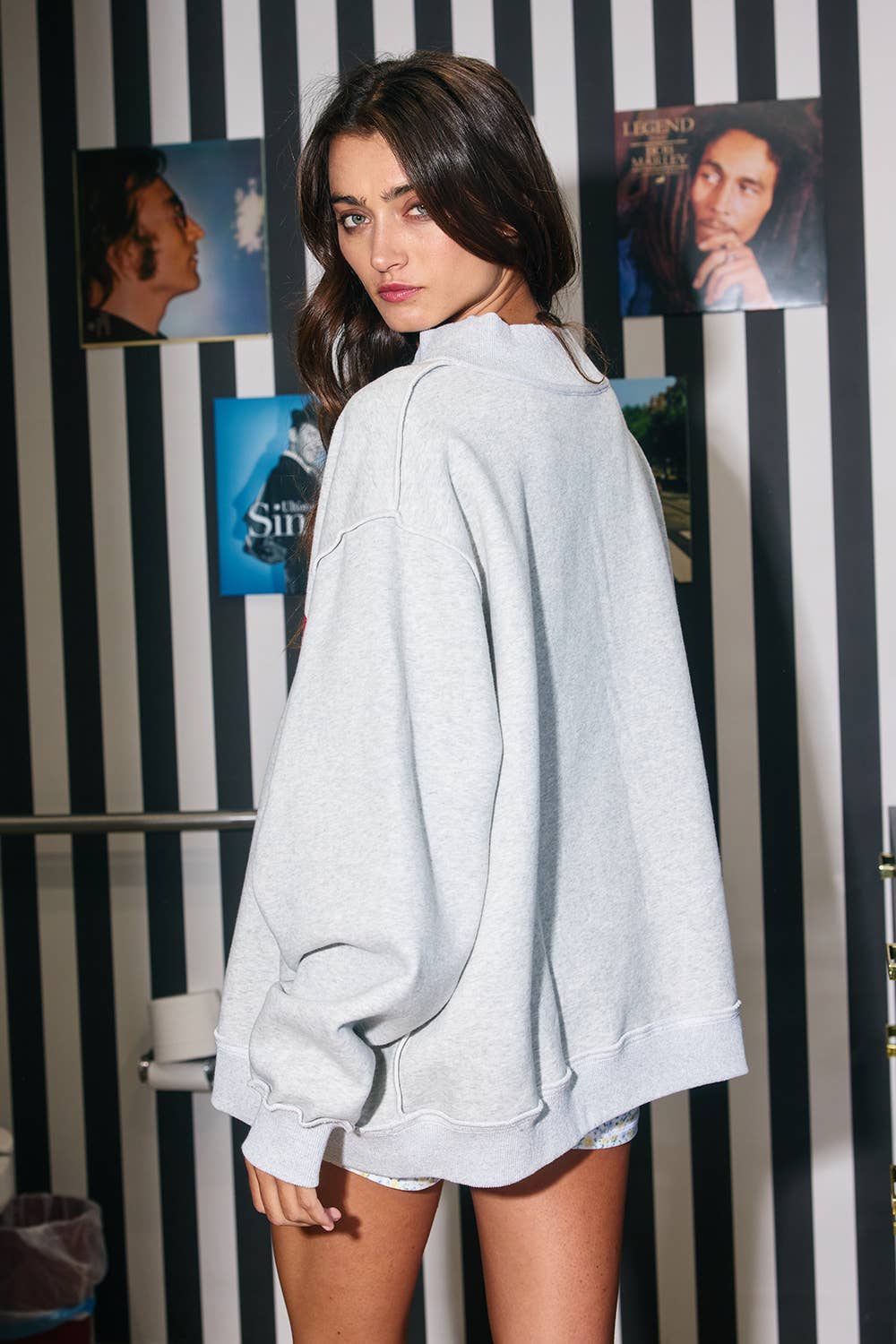 'ARKANSAS & AR' Print Reversible Sweatshirt