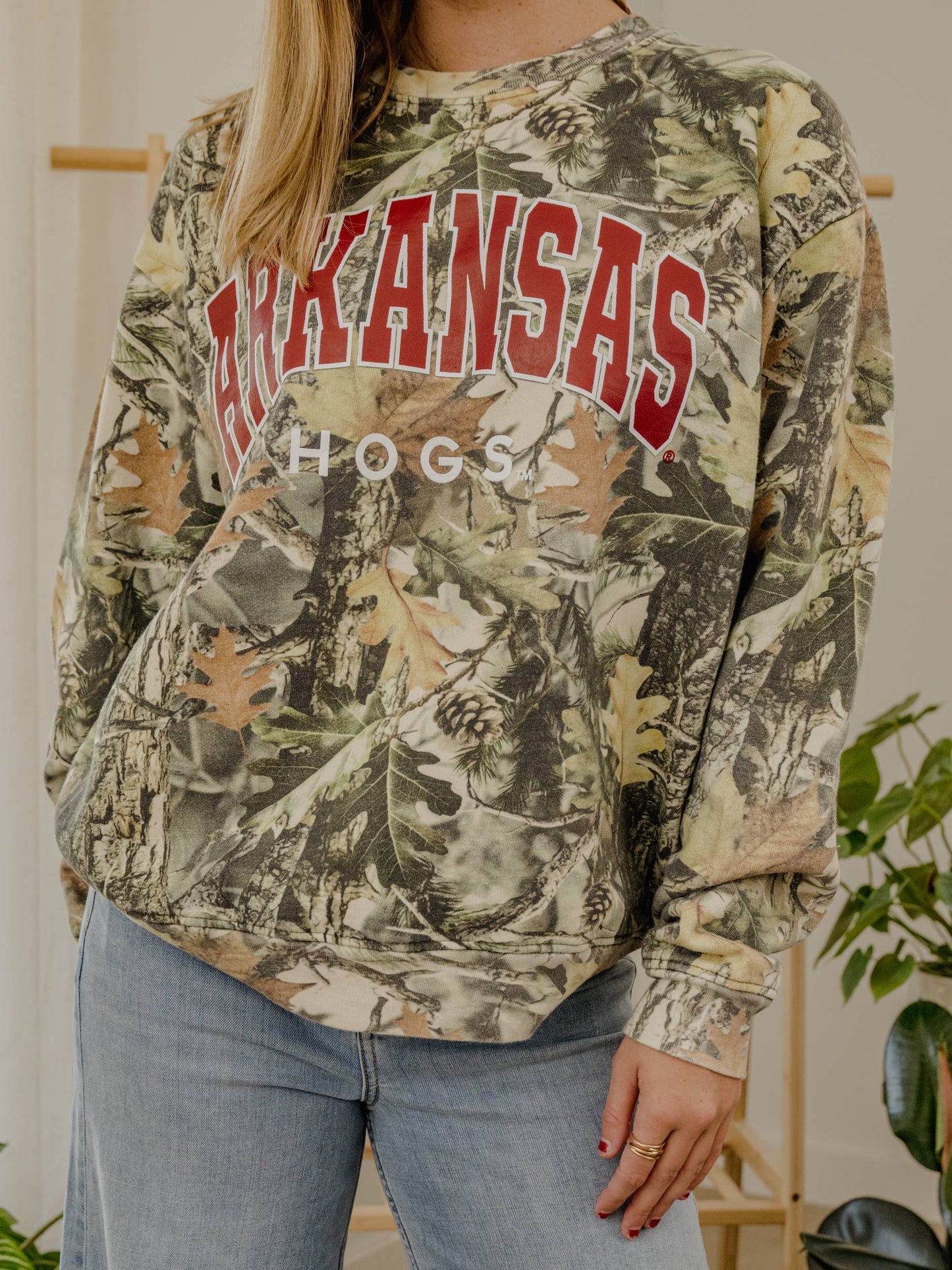 Arkansas Razorbacks Filled Gault Camo Sweatshirt