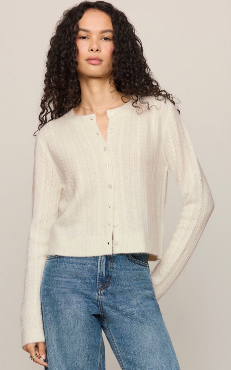 Medina pointelle cardigan cloud- Z Supply