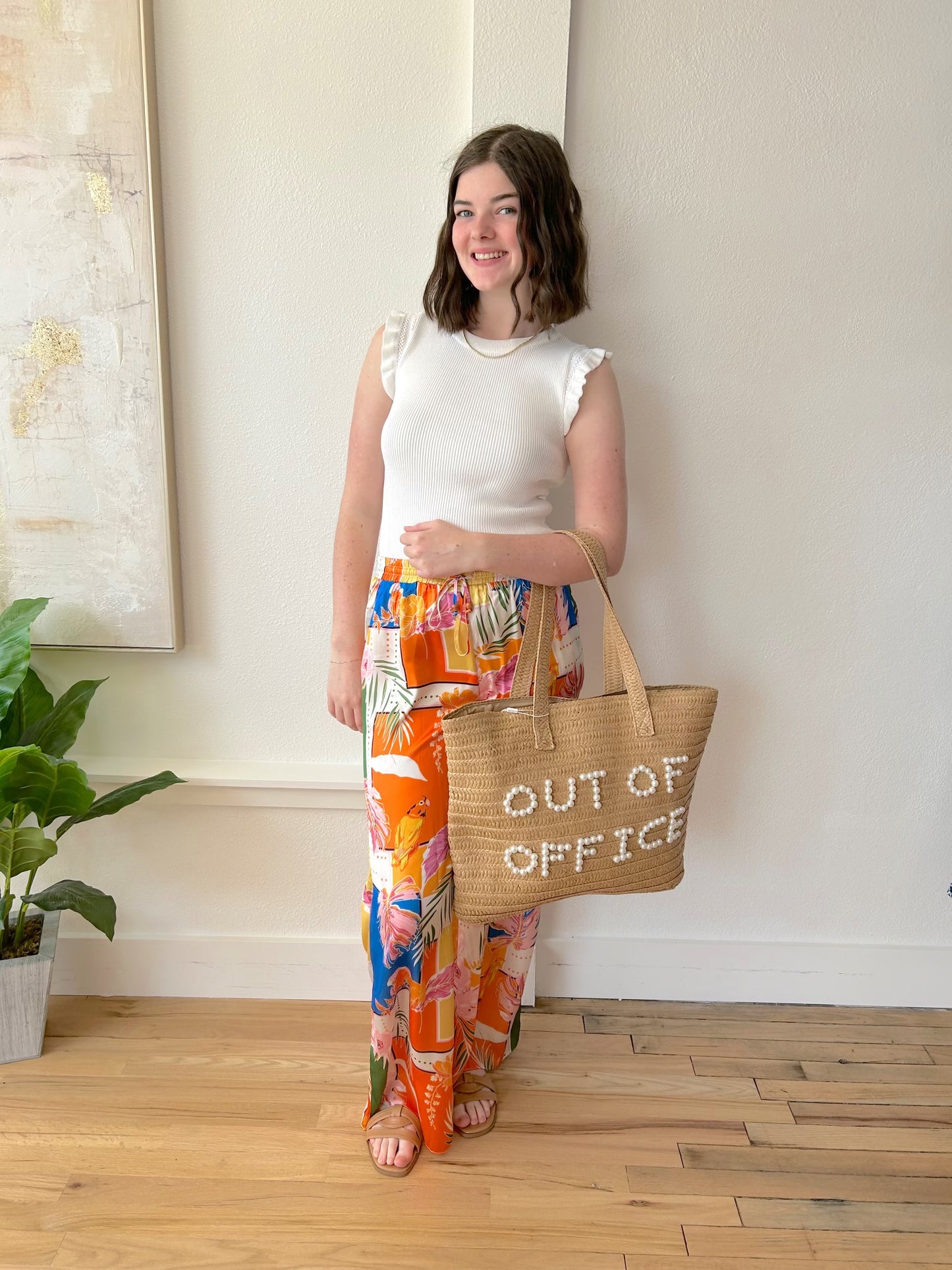 Tropical Satin Pant by KARLIE