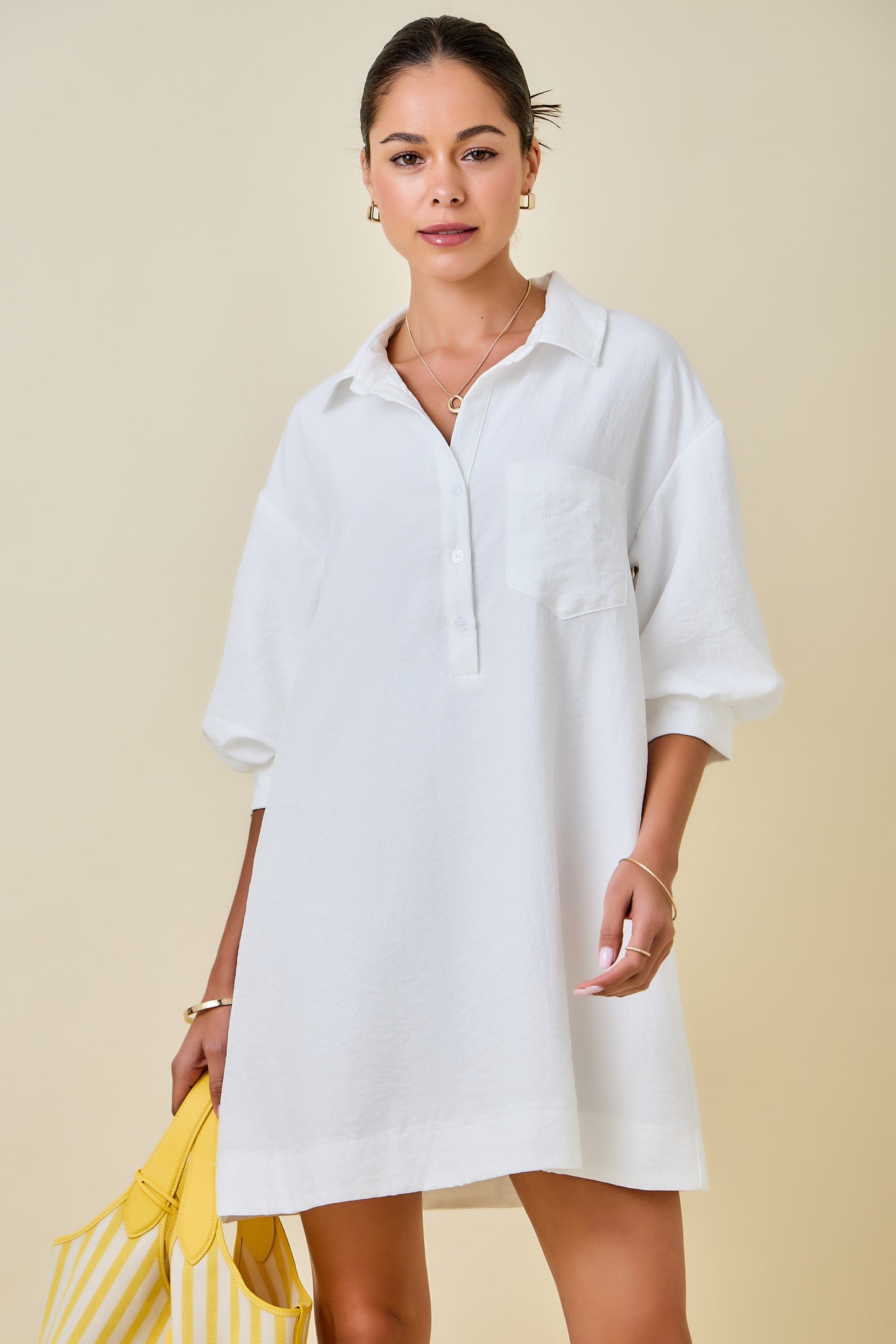 beth anne 3/4 sleeve dress (2 colors)