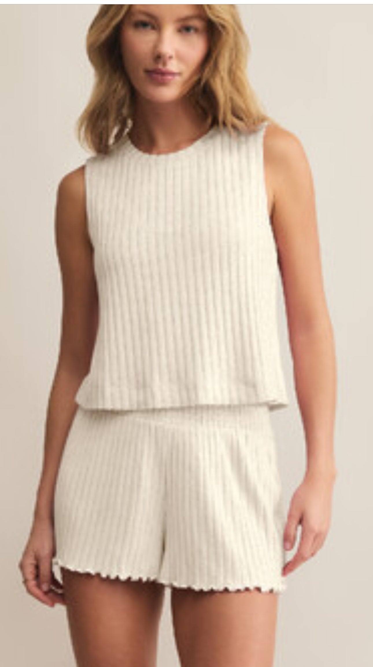 Sloane Rib Tank (bone) - Z Supply