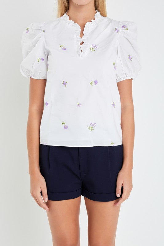 Emma Embroidered top