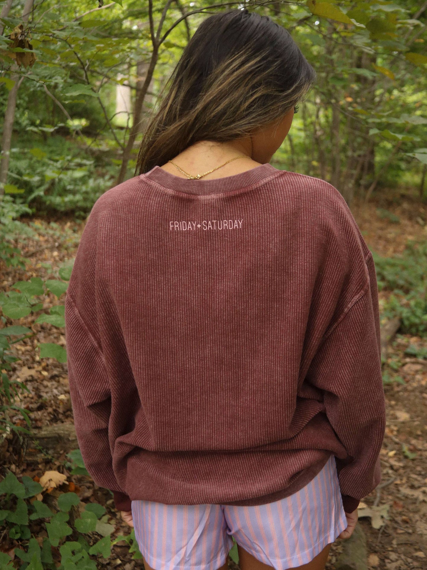 F+S: SPOOK AROUND AND FIND OUT CORDED SWEATSHIRT