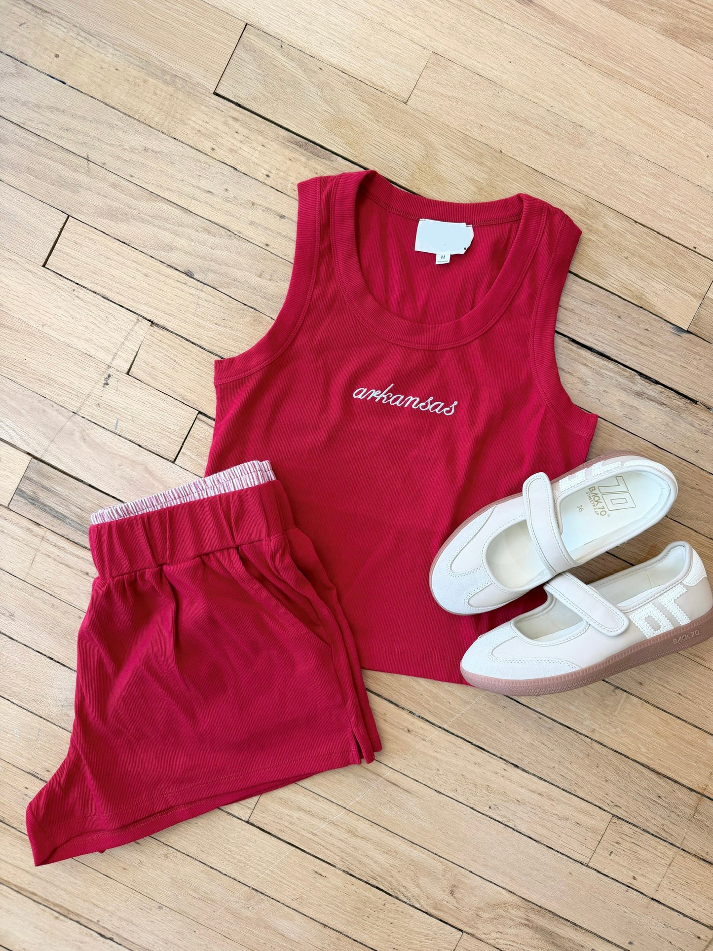 Red print boxer short