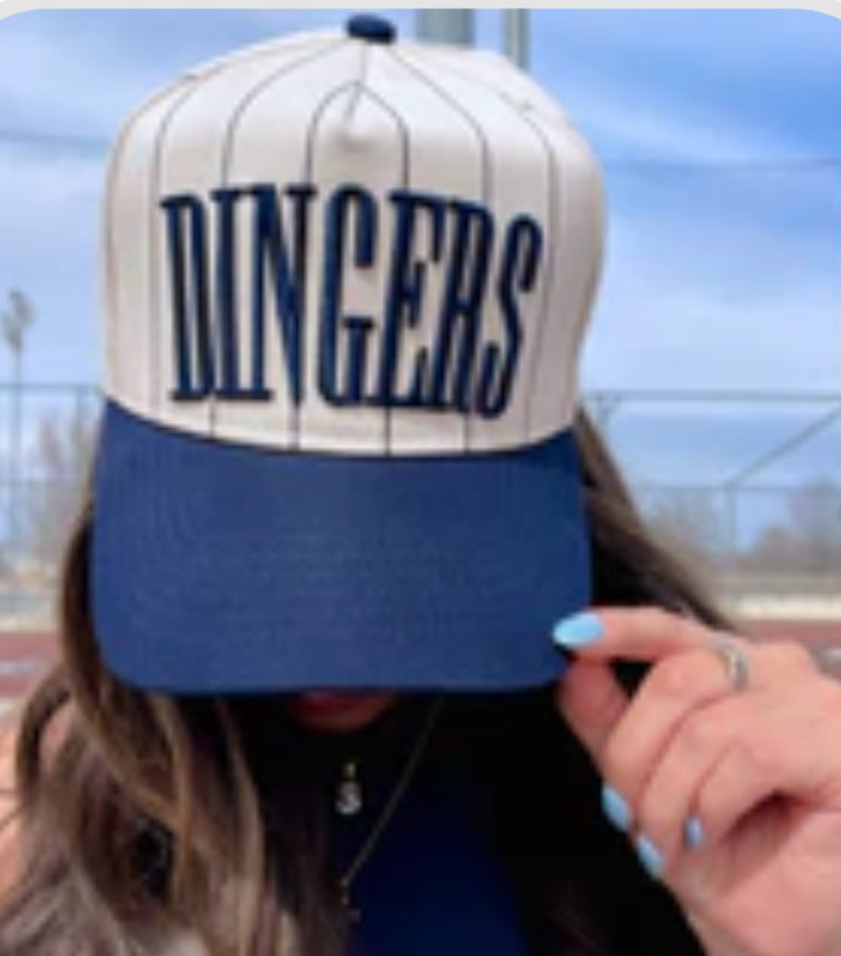 Dingers - Navy Stripe Vintage Trucker Hat