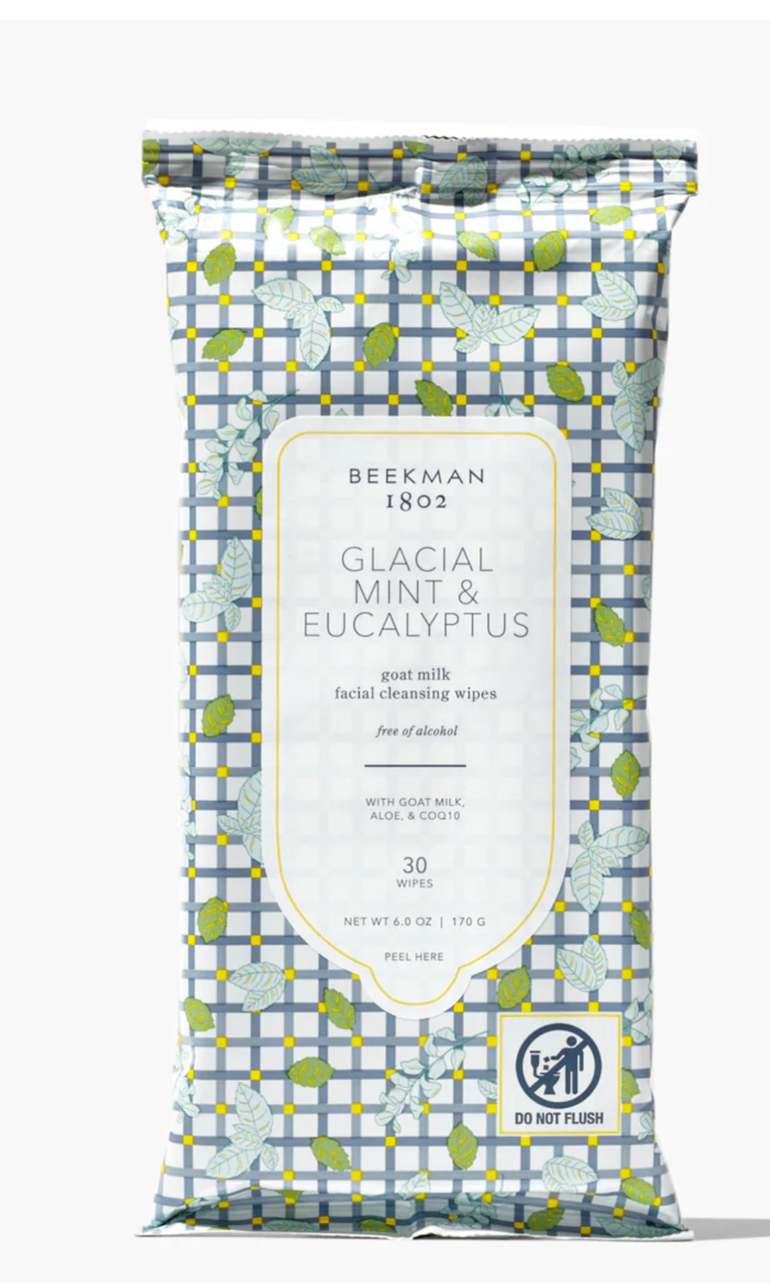 Glacial Mint & Eucalyptus
Facial Cleansing Wipes