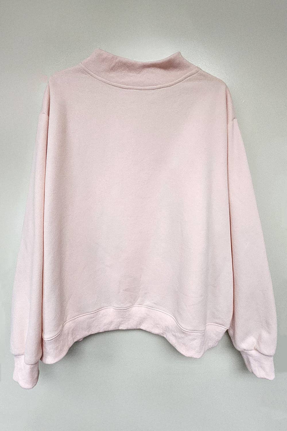 BLESSED Embroidered Mockneck Sweatshirt