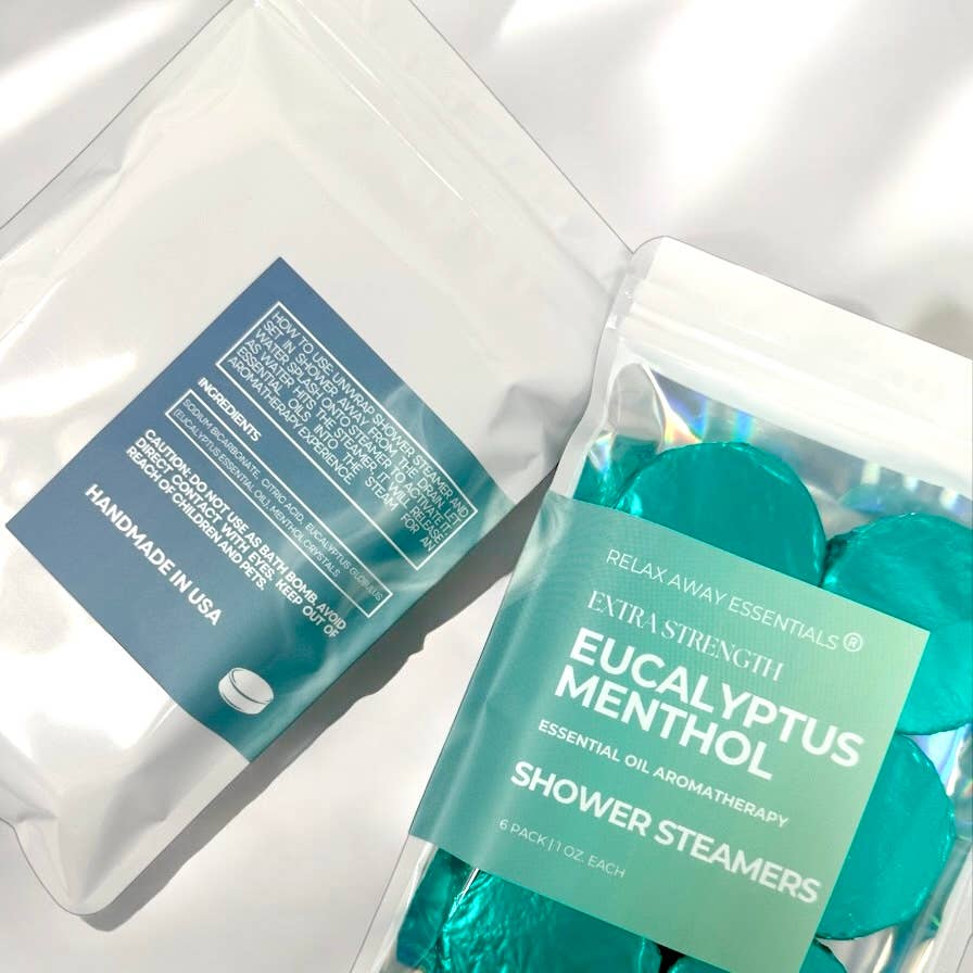 Eucalyptus Menthol Shower Steamers 6 Pack - Made in USA