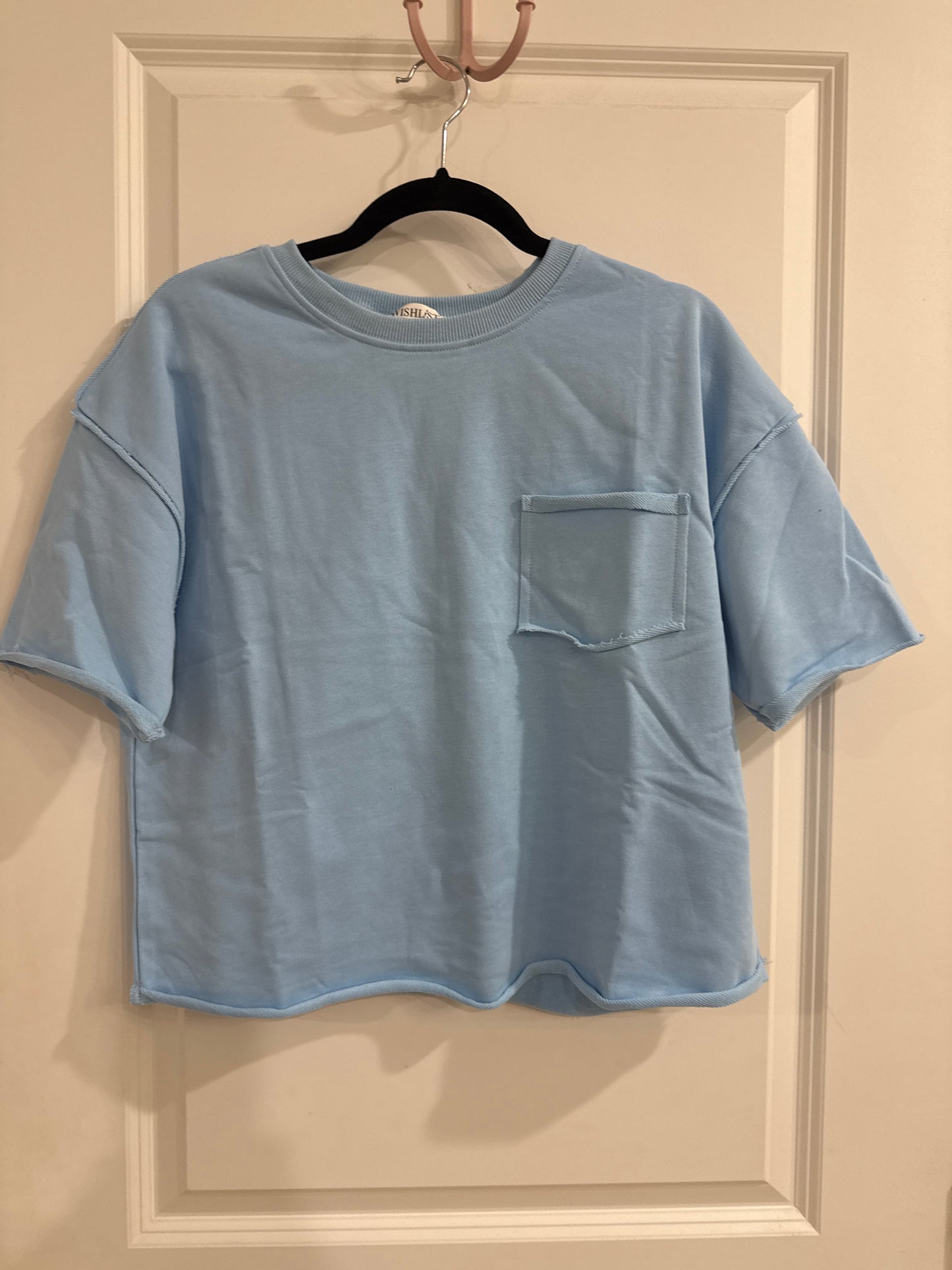 Raw Edge Pocket Basic Tee