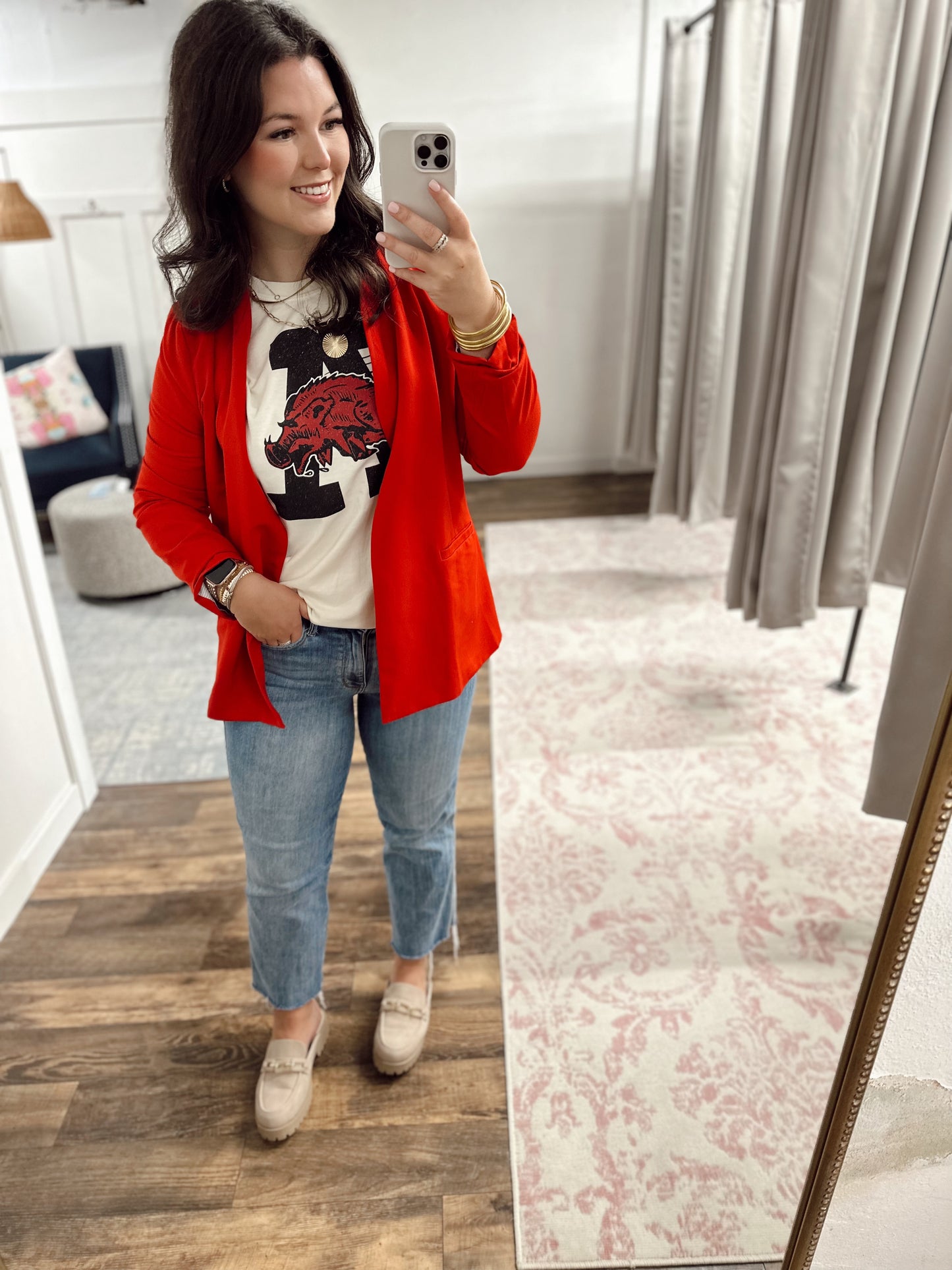 Red blazer