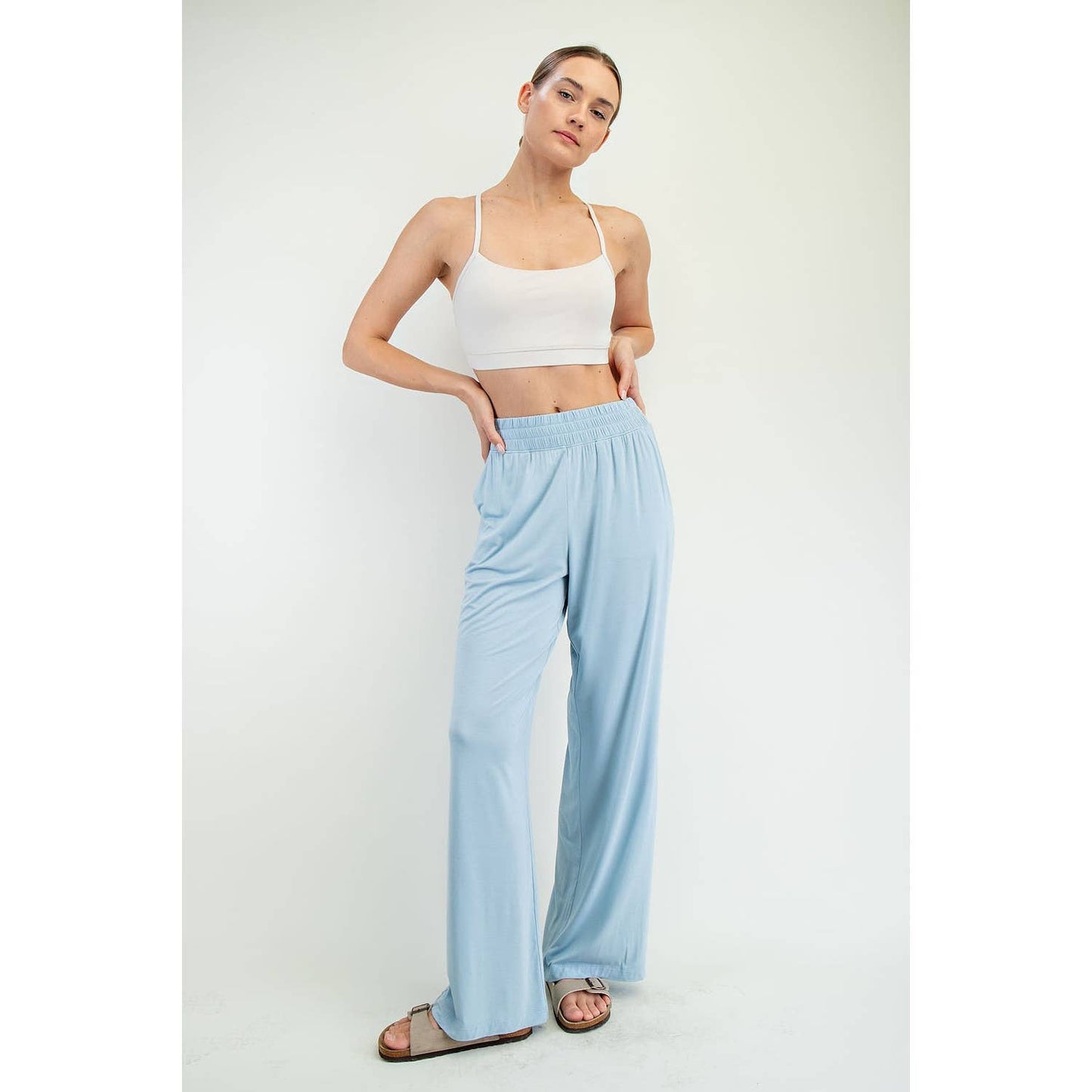 VISCOSE MODAL WIDE LEG PANT (multiple colors)