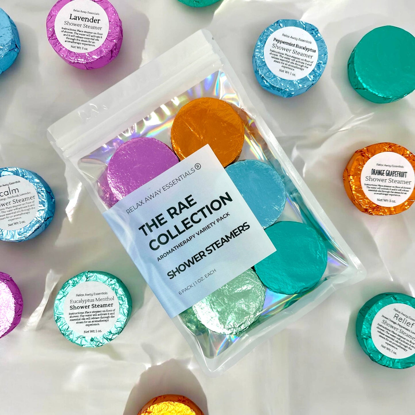 Variety Pack Shower Steamers 6 Pack - The RAE Collection