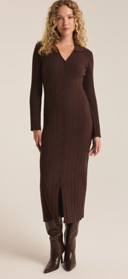 Z Supply Danity Sweater Dress Coffee Bean Medium Z Supply Danity Sweater Dress Coffee Bean Medium