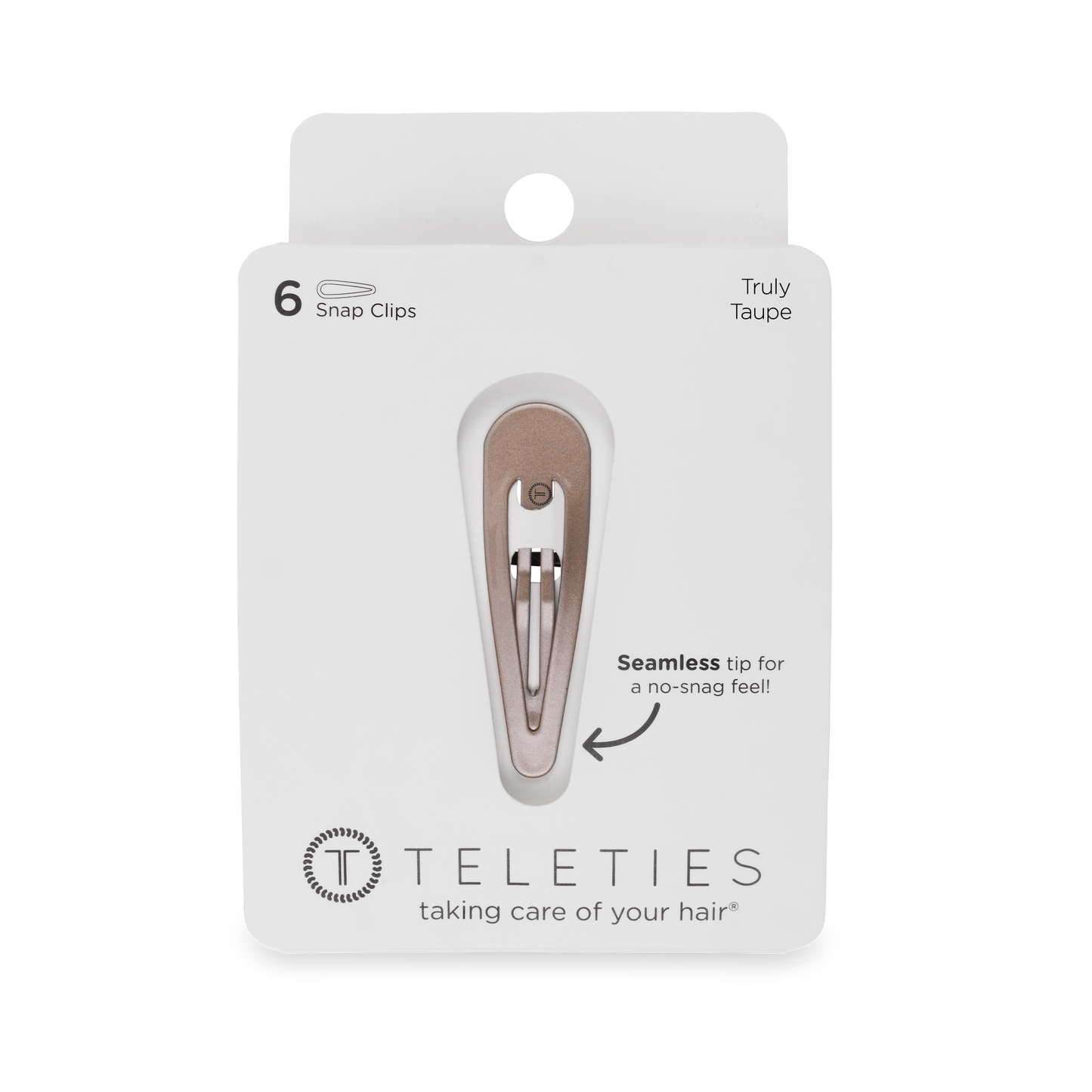 Truly Taupe Snap Clips (6Ct)