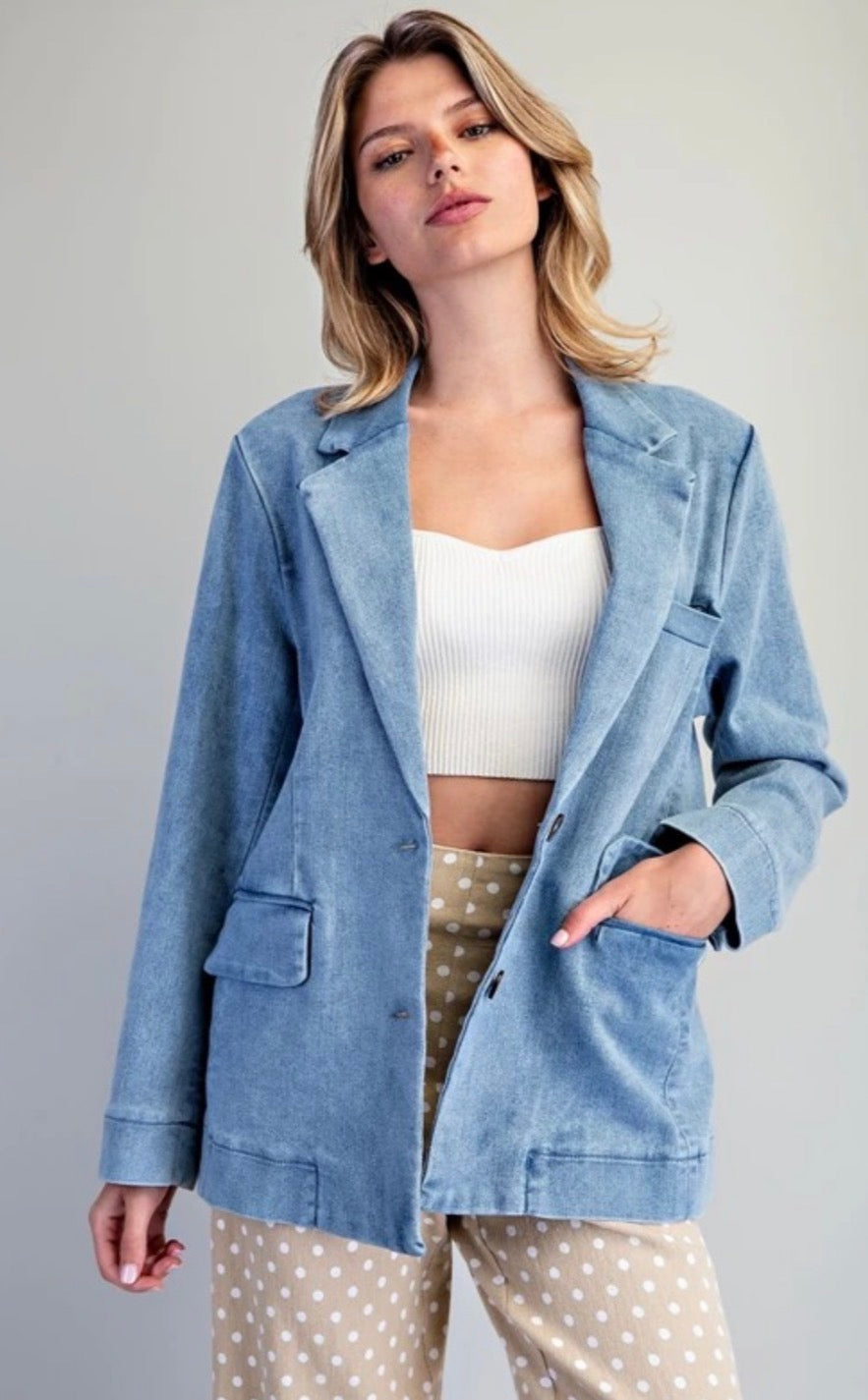 Carissa Denim Blazer