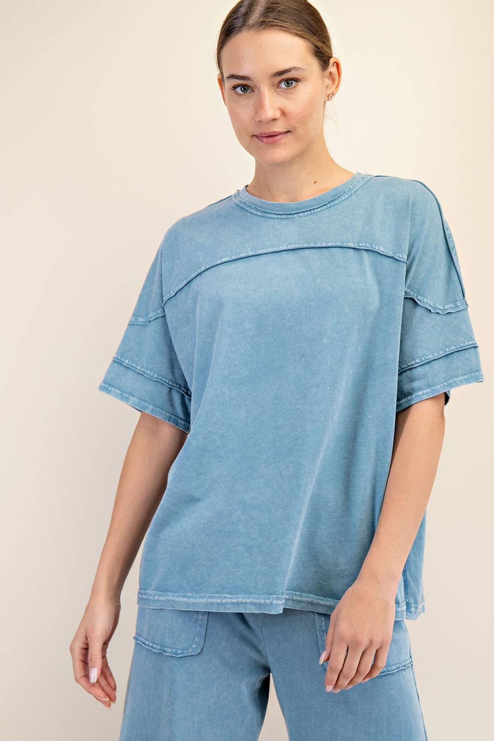 MINERAL WASHED SHORT SLEEVE set (multiple colors)