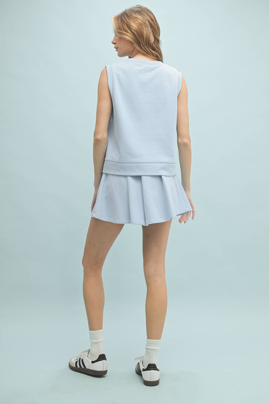 FRENCH TERRY TANK set - blue