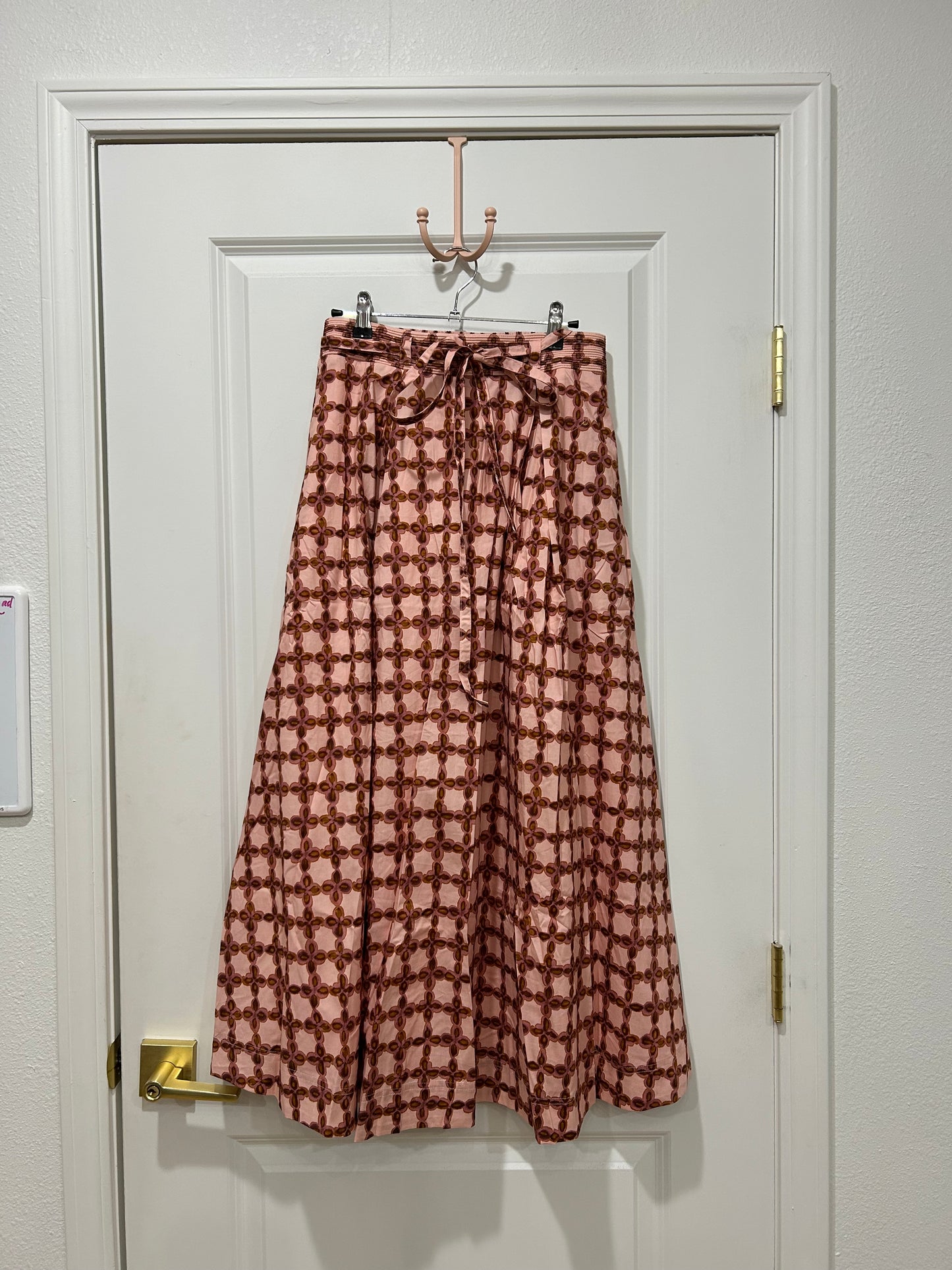allie printed midi skirt