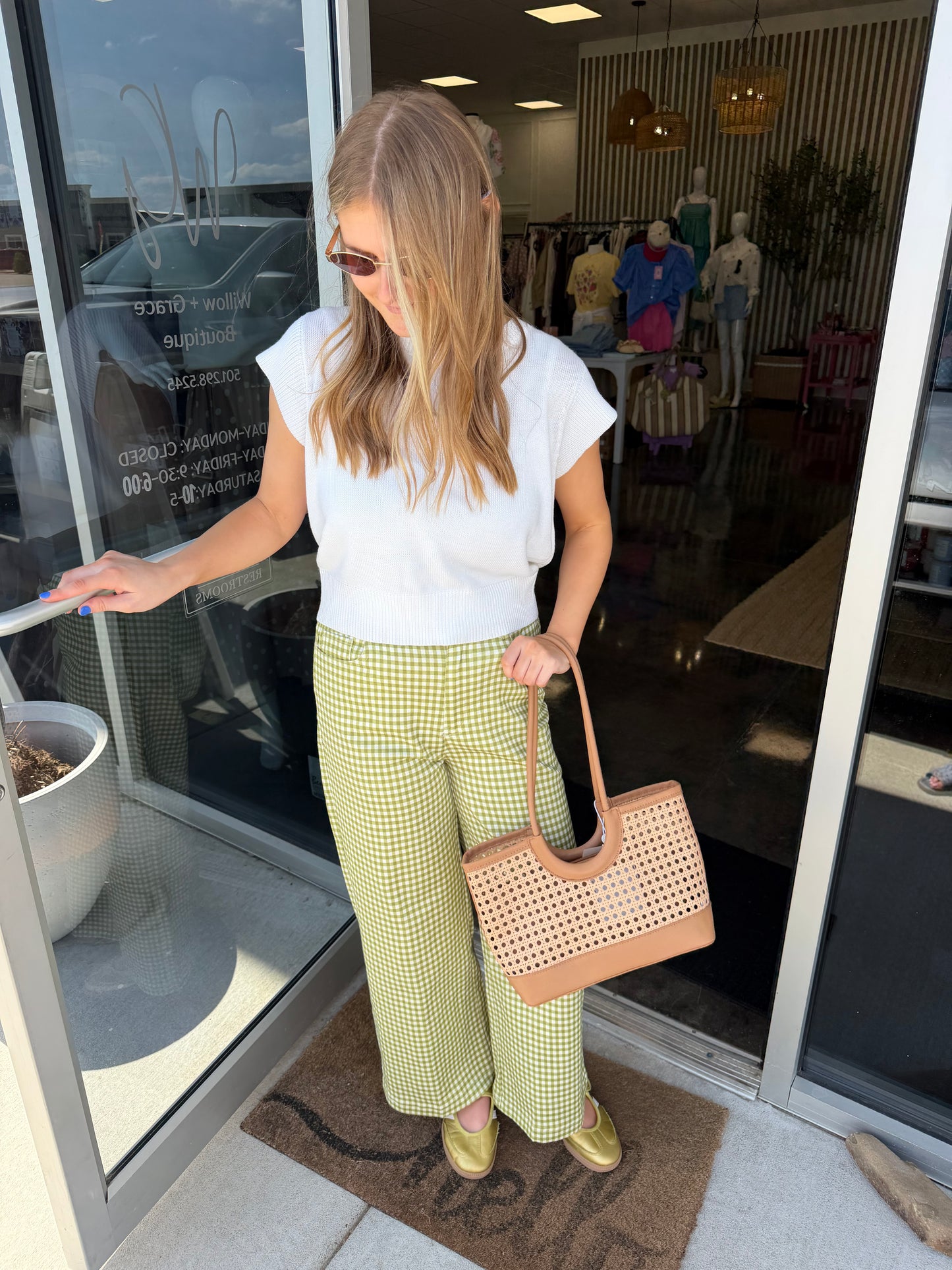 Matcha Checkered Pant