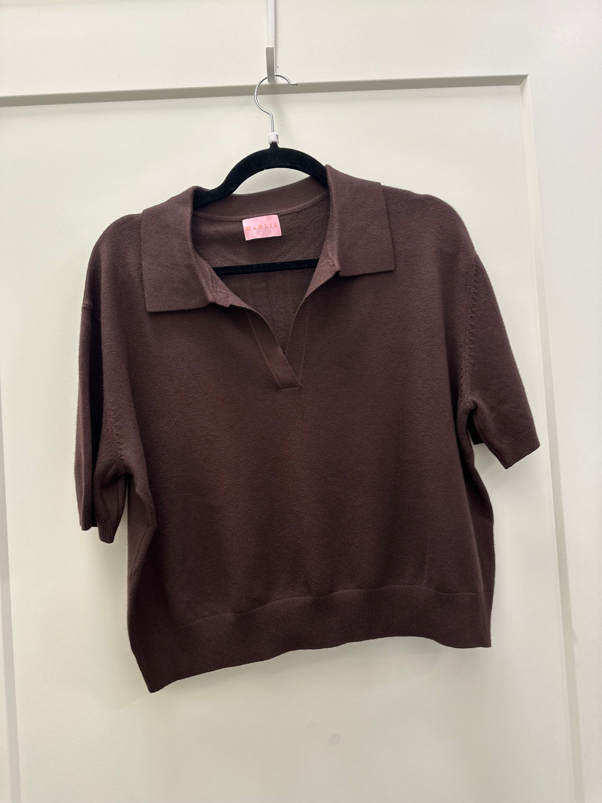 Chocolate v neck sweater