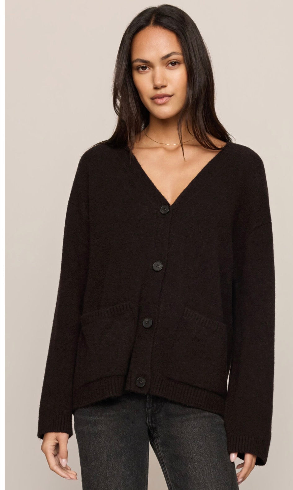 Cozy Moment Cardigan Dark Roast - Z Supply