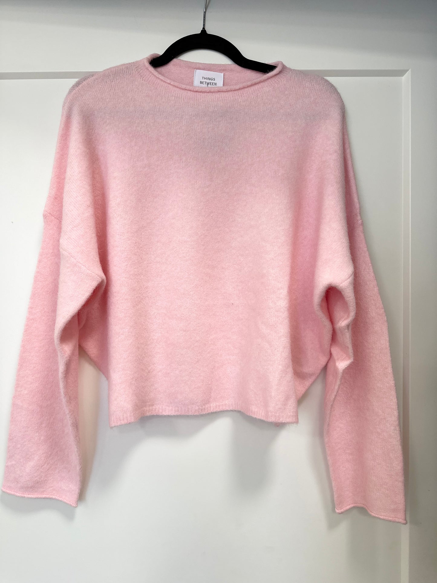 Oversized pink piper sweater