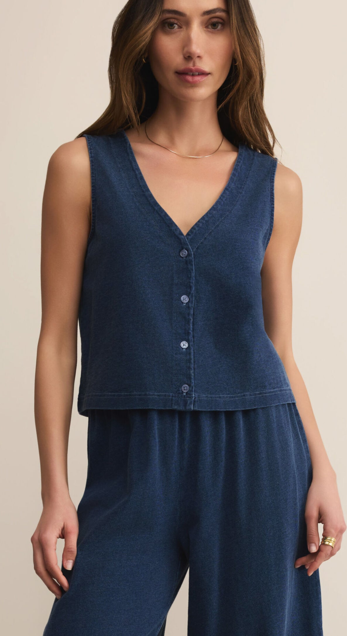 Solace Jersey Denim Top indigo - Z Supply