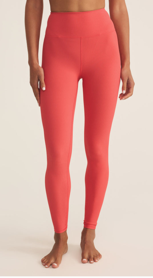 Sporty Ribbed 7/8 Legging Persimmon - Z Supply