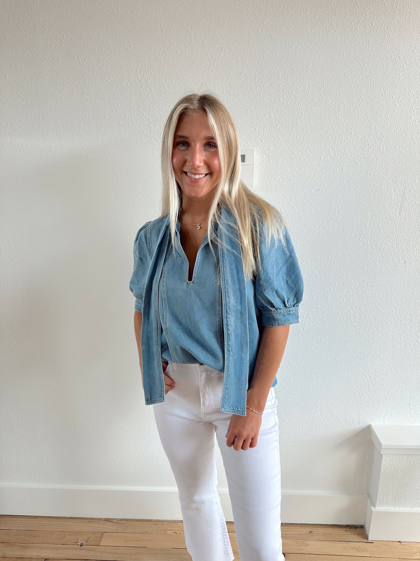 Daisy Denim top *was $62, now $30-final sale*
