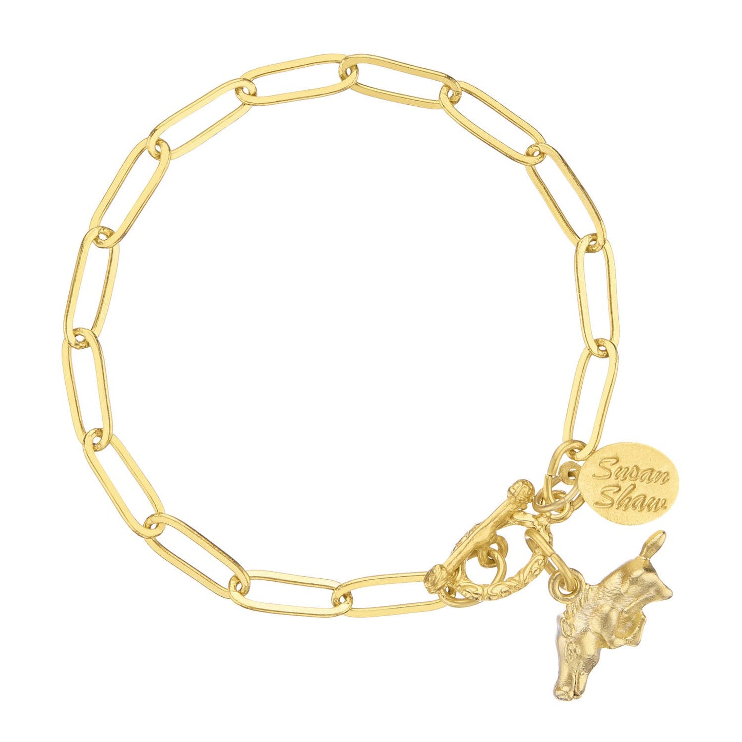 Wild Boar Paperclip Bracelet - Susan Shaw