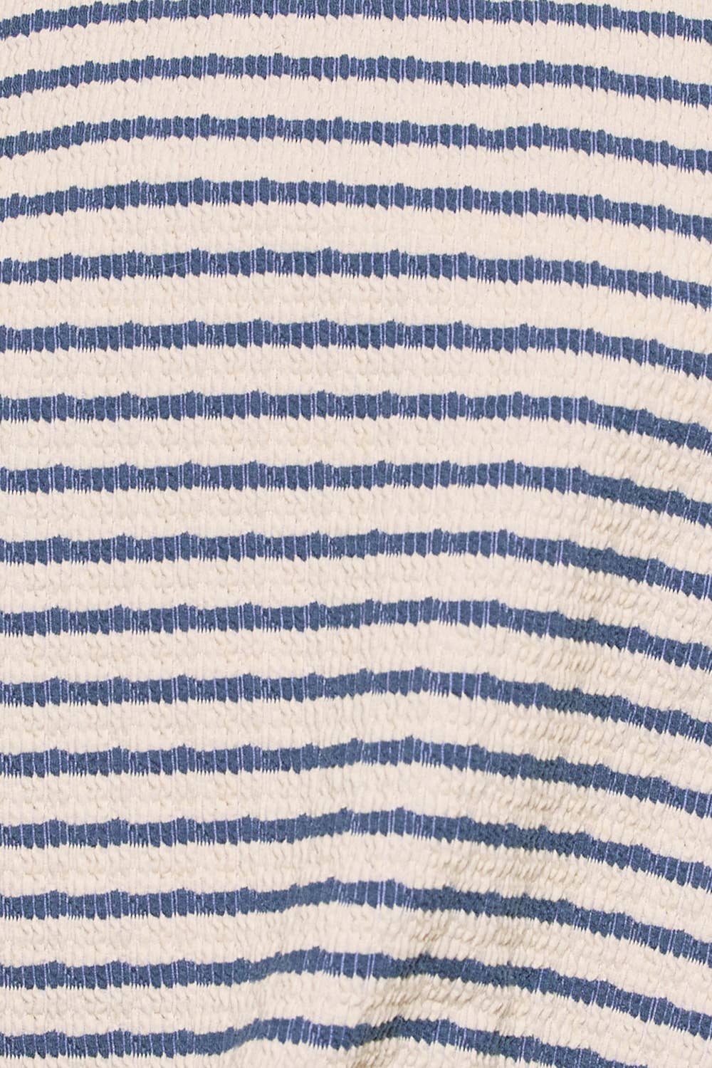 Stripe Print Mock Neck Sweatshirt Top