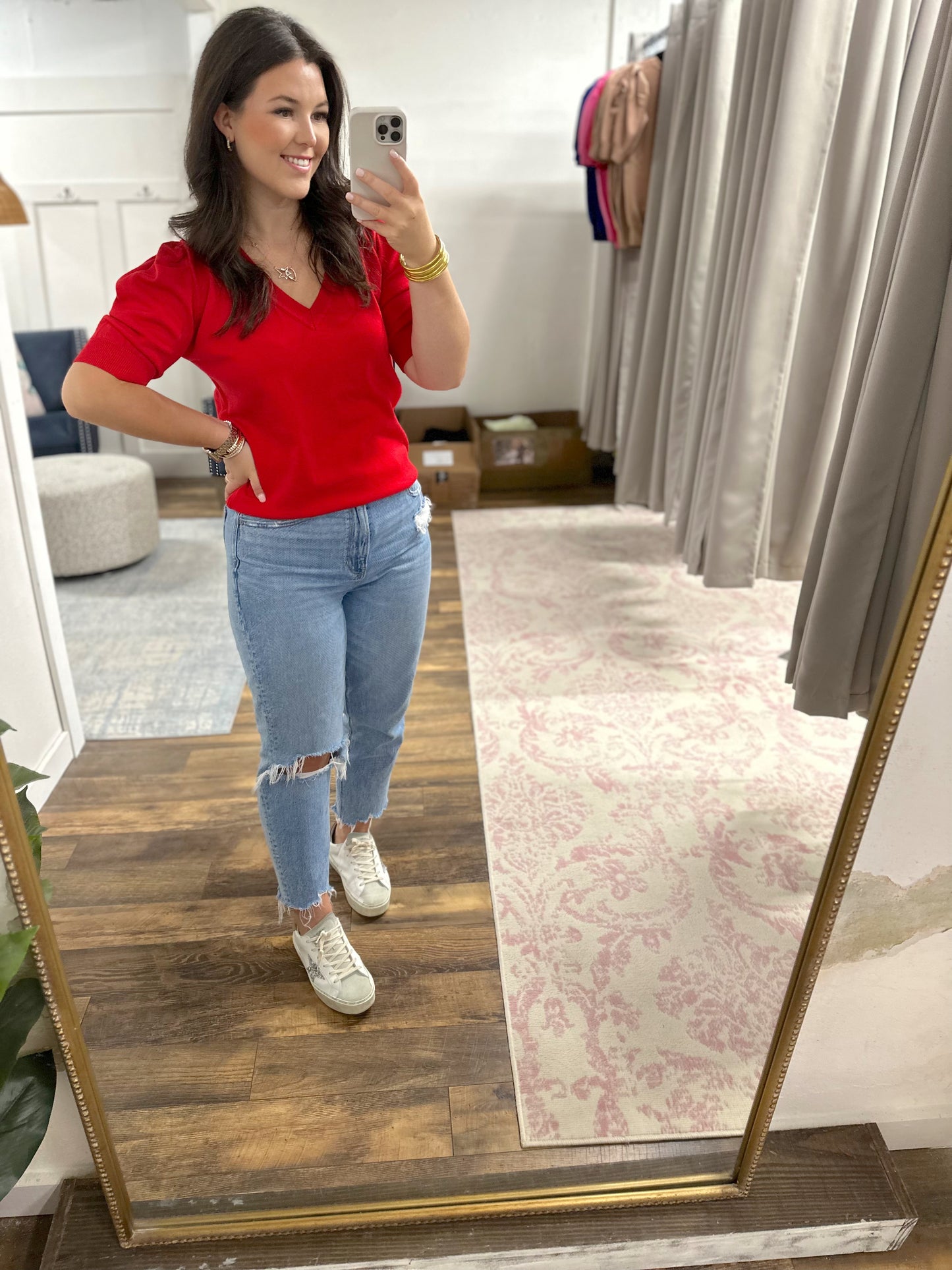 Puff sleeve sweater