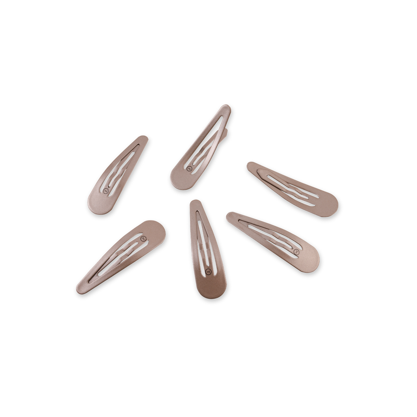 Truly Taupe Snap Clips (6Ct)