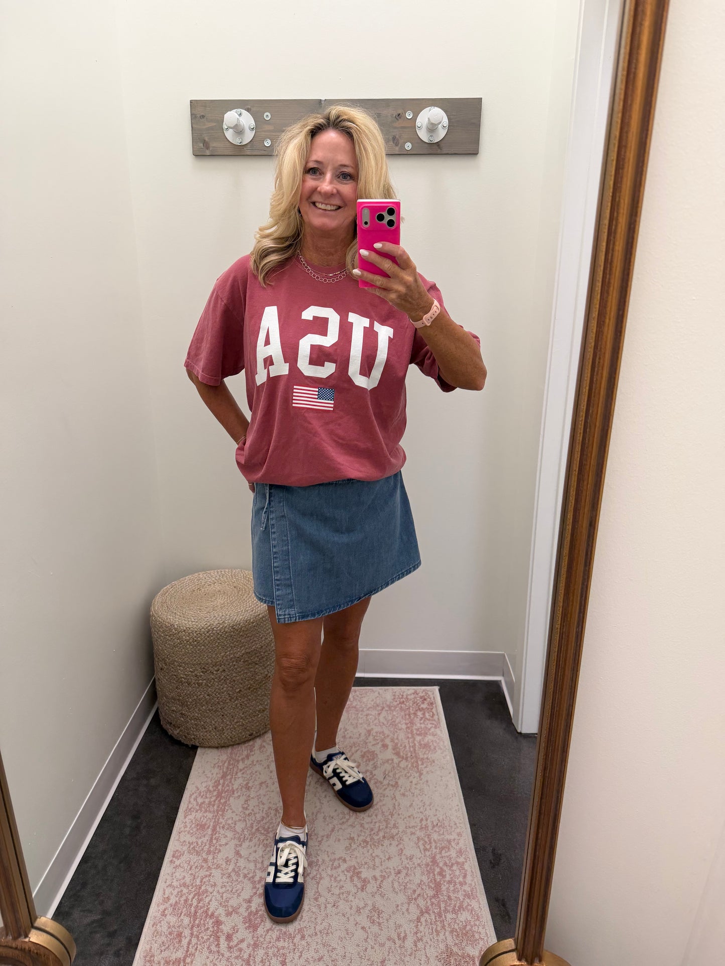 Faire Isle Denim Skort