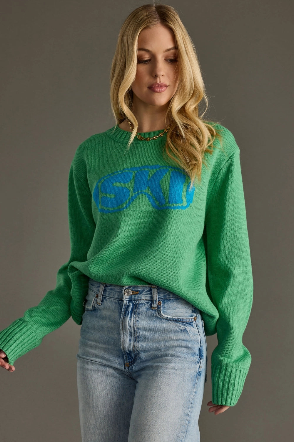 Green Ski Sweater