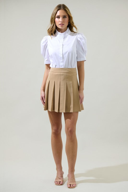 Mallorca Pleated Mini Skirt