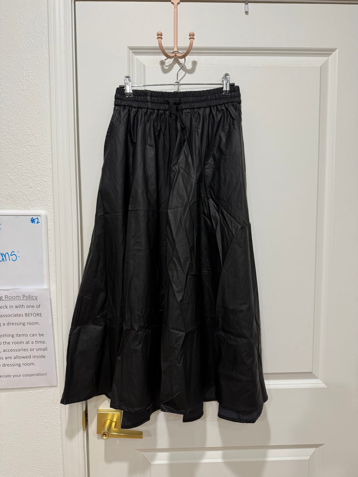 Elle DRAWSTRING A-LINE MIDI SKIRT